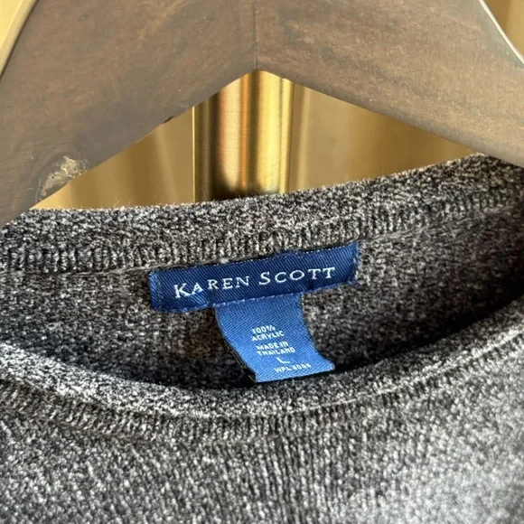 Karen Scott Men's Gray Sweater | Large - Picture 3 of 6